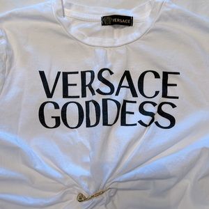 Versace SAFETY PIN LOGO T-SHIRT